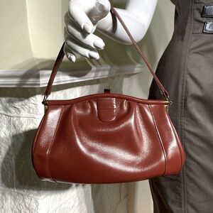 Vintage Leather Satchel London Made England Brown